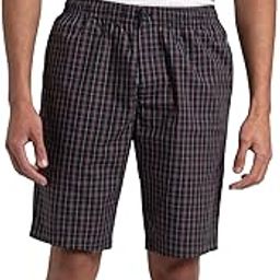 9005 Men's Super Combed Mercerized Cotton Woven Fabric Regular Fit Checkered Bermuda with Side Pockets_Navy_M-picture-12
