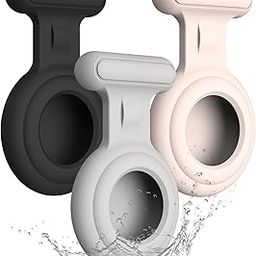 3Pcs Airtag Holder, Airtag Key Chain, Airtags Holder for Kids Waterproof Silicone Air Tag Holders Case GPS Tracker Case Compatible with Apple for Pets, Elders, Clothing, Bag, No Air-Tag Included-image-76