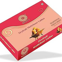 MURARIS FOODS Dryfruit Motichoor Ladoo | Sweet with Almond, Cashew, Pistachio & Cardamom | Made with Ghee | Festive Special Mithai for Celebrations, Gifting, and Dessert Lovers | 250g Pack-29