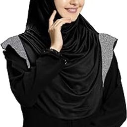 Hijab's Modest Women's Designed Stylish Polycotton Feel Good Fabric Naaz Hijab XL-image-16