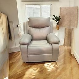 The Couch Cell Glam Motorised Recliner | Motorised Single Recliner Sofa | Pure Comfort | Premium Semi Breathable Upholstery | Senior Citizen Friendly| Light Grey-image-13