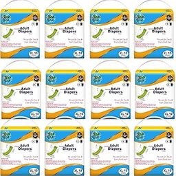 BON BON Premium Unisex Adult Diaper Tape Style Extra Large (Pack Of 12)-120 Count-Xl-With Odour Lock, Anti Bacterial, Overnight Protection And Multiple Tape Fastners-Waist Size 43-67 Inch-image-21