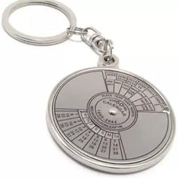 50 Years Calendar Key Chain (Multicolor) || Metal Keychain || Keychain For Bike Car Bag, Multi-Coloured-picture-27