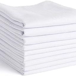 100% Cotton White Handkerchief rumal for Men Set of 4, 6, 12pcs (50 * 50 cm) hankies-picture-55
