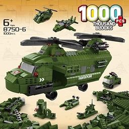 SKY LINE OCEAN 6-in-1 Military Aircraft Building Block Set Toys | STEAM Educational Kit for Kids | Fighter Jets, Bombers (1000+ Pcs) | Birthday Gift for Boys & Girls | 6 Months Structural Warranty-image-98