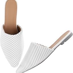 Womens Dotiq Mules | Casul Shoes | Flat Mules Sandals Open Back | Suitable for Casual Outfit-image-82