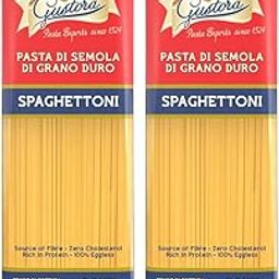 Gustora Spaghettoni Pasta, 1kg (Pack of 2 x 500g) | Thick Artisan Spaghetti | Al Dente Italian Pasta 100% Durum Wheat Semolina (Suji) | Zero Maida | Vegetarian-image-20