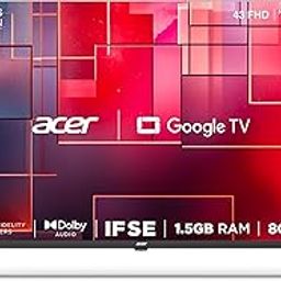 Acer 109 cm (43 inches) G Plus Series Full HD LED Smart Google TV AR43FDGGR2841AD-17