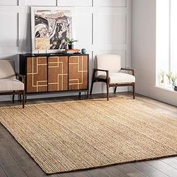 Urban Home (6x8 feet Handwoven Jute Rectangular Rug, Natural Fiber, Braided Reversible Carpet for Bedroom Living Room Dining Room-image-15