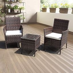 jiomee garden 3-piece standard outdoor rattan patio furniture sectional sofa wicker furniture conversation set lawn garden pool courtyard table backyard chair weather outdoor patio sofa(mix brown)-image-38