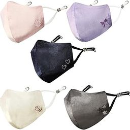 By Q-One 4 Layer Reusable, Washable with Detachable Chain & Ear Adjusters-26