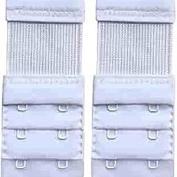 Bra Hook Extender to Increase Bra Length for Backless Dresses-2 Hook - 3 Eye, Extra Elastic, Combo Pack White-picture-25