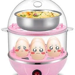 Egg Boiler Double Layer Multifunction Electric Steamer and Milk Boiler with Measuring Cup-picture-15