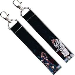 2 PCs Messi and Ronaldo Lanyard Tag with Swivel Lobster for Gift Luggage Bags Backpack Laptop Bags L X H 5 X 0.8 INCH-picture-56