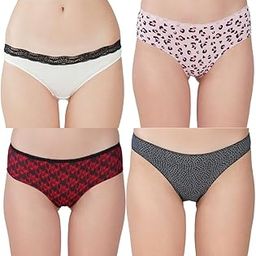 Women?s Premium Cotton Panties | Antimicrobial & Breathable | Everyday Comfort with Amazing Fit | Soft Fabric Innerwear for All-Day Freshness & Hygiene | Bikini | Pack of 4 |-image-73