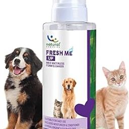 Natural Remedies Fresh Me Up Mild Waterless Foam Cleanser Dry Shampoo for Dogs, Cats & Pups of All Breeds, Moisturizer & Conditioner, Daily Use, Lick Safe, Natural and Safe, 450 Ml (Pack of 1)-image-75