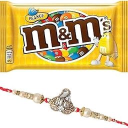M & M Peanut with Beautiful Bro Rakhi | Raksha Bandhan Gift for Brother | Rakhi Gift Hamper-image-82