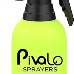 Pivalo 2L Pressure Spray Pump with Manual Handheld Nozzle Garden Sprayer Cleaning & Watering Can Gardening Bottles for Home Lawn Plant (Pack of 1,Random)-7
