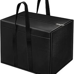 WINGSFLY Nylon Storage Bag Organiser for Books, Magazines, Stationery, Papers, Toys, 85 L, Black, 57 x 36.8 x 40.5 cm, Rectangular (Pack of 1)-image-35