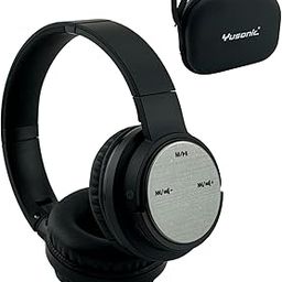 YUSONIC Bluetooth Headphones for Teenger, Over Ear Wireless Headphone with Mic for Teen Adult Travel Home Learning Office Phone PC use (Black Silver)-10