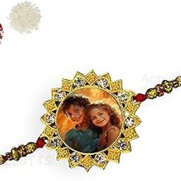 Metal Customized Photo Rakhi for Brother-image-63
