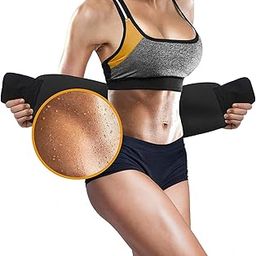 Neoprene Waist Trimmer Belt For Faster Weight loss Ab Belt For Fat Burn Wrap Tummy Control/Belly Tummy Yoga Wrap Exercise Body Slim Look Belt For Men And Women(Black)-image-86