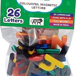 Edulearnable Toys Magnets - 26 Lowercase 5mm Hard Foam Full Magnetic Alphabet Letters-image-8