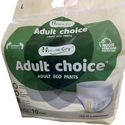 HYGIENE CITY Unisex Adult Choice Adult Diaper Eco Pant Style Diaper (Size-L (Large)) (Pack Of 8)-image-40