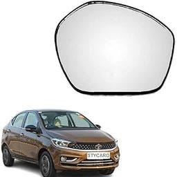 STYCARO OVRM Side Rear View Mirror Glass Plate compatible with Tata Tigor 2016-2023 Model (RIGHT DRIVER SIDE)-18