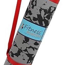 Fitness Mantra® 4mm Marble Design Anti Skid Yoga Mat for Men & Women| Qnty.-1 Pcs.|,Ethylene Vinyl Acetate,Grey-image-30