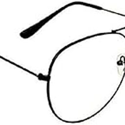 AK CREATION Blue Cut Anti Reflected Computer Glasses in Full Rim Big Size Frame (Aviator Shape) (Golden Black) Medium-image-2