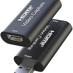 Microware Audio Video HDMI Capture Cards, HDMI to USB 2.0, HDMI Capture Device 1080p60, Record via DSLR Camcorder for High Definition Acquisition, Live Broadcasting and More, Game Capture Card-62