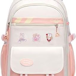 School Backpack for Girls Kawaii Backpack Schoolgirls Book Bag with Spacious Stationeries Storage Layer, Padded Shoulder Strap, Multi-use School Backpacks Travel Bag-image-28