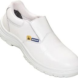 ESD Safety Shoes with Fibre-Toe, Washable and Best Suitable for Food Workshop, Pharmaceutical Industry and OT, Animal Free Microfibre Upper, White-image-10