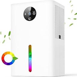 Dehumidifiers for Home, 63OZ Dehumidifiers for Room with Auto Shut Off, Sleep Mode, Auto Defrosting, Efficient Quiet Portable Small Dehumidifier for Bathroom, Bedroom, Basement, RV (1800ML)-image-45