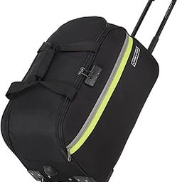 Cabin Size 53 cms Victor Combi Anti-Theft Wheel Duffle Bag (Black)-0