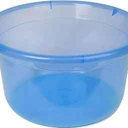 Kuber Industries Durable Deep Bath Tub|Versatile Short Livestock Feeding Pan| Plastic Utility Gaint Basin for Baby Bathing,Washing Clothes,26 Litre (Sky Blue)-image-23