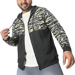 Men's Cotton Camouflage Printed Hooded Neck Sweatshirt-41