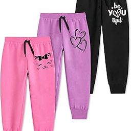 Trampoline Cotton Trackpants for Kids Pack of 3 with Drawstrings & Ribbed Cuffs | Boys & Girls Joggers with Prints | Side Pockets Soft Waistband | Breathable & Stretchable Playwear-image-64