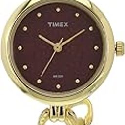 Brass Analog Brown Dial Women Watch-Twel11415, Bandcolor-Gold-image-35