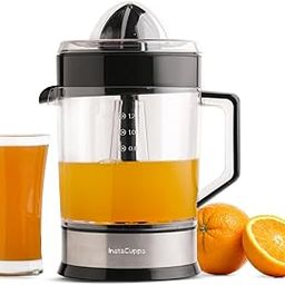 InstaCuppa Electric Citrus Juicer for Busy Moms | Quiet 40W Copper Motor | Dual Cones for Small & Large Fruits | BPA-Free | 1200ml Jar | Maximum Juice Extraction for Lemon, Orange & Sweet Lime-image-16
