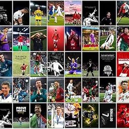 KARTMEN (Set of 40 | Cristiano Ronaldo Mini cards (15 x10 cm) | Football Posters of Ronaldo Poster for Wall, Bedroom, Living room | Football Posters for Wall | Glue Dots Included-picture-24