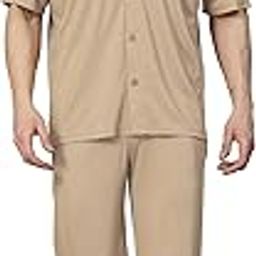 Men Solid Casual Summer Wear Coords Stylish Gents Half Sleeves Latest Track Suit Polo Neck Western Co-ord Track Pant and T-Shirt Set-image-44