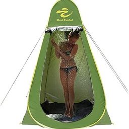 Cloud Symbol Pop Up Privacy Tent Portable Shower Tent with Mat for Outdoor Beach Fishing Hiking Travel for Camping Instant Camp Toilet Bathroom Changing Dressing Room Shelter, Extra-Tall, UPF 50+-image-91