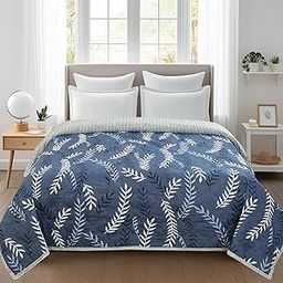 Harbell Home Ultrasonic Soft Reversible Quilted AC Comforter/Quilt for King Size Double Bed (95x95 Inch), 120 GSM, Breathable Cozy Bedspread/Bed Cover, Perfect for Cuddling & Gifting, Indigo Twill-image-46