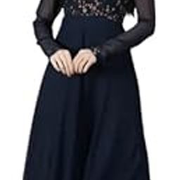 Women's Georgette Traditional Ethnic Long Gown-image-86