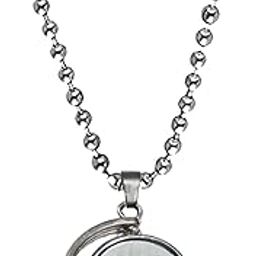 Metal Stylish & Fancy Solid Silver Plated One Rupees Coin/Sikka Locket Pendant-image-91