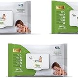 Firsthug Gentle Soft Cleansing Baby Wipes Aloevera & Vitamin E skin friendly, 72 Wipes/pack, (Pack of 3)-picture-10