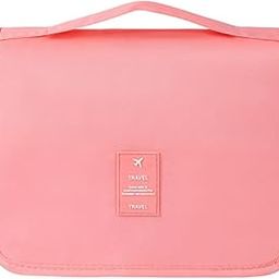 Hanging Toiletry Bag - Large Cosmetic Makeup Travel Organizer - Pink - Waterproof - Unisex-Adult-image-68