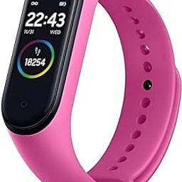 Drumstone (𝟭𝟱 𝗬𝗲𝗮𝗿𝘀 Special Warranty R5 Pro Fitness Band for Women with Stylish Design & Health Tracker | Best (𝐏𝐢𝐧𝐤)-image-4